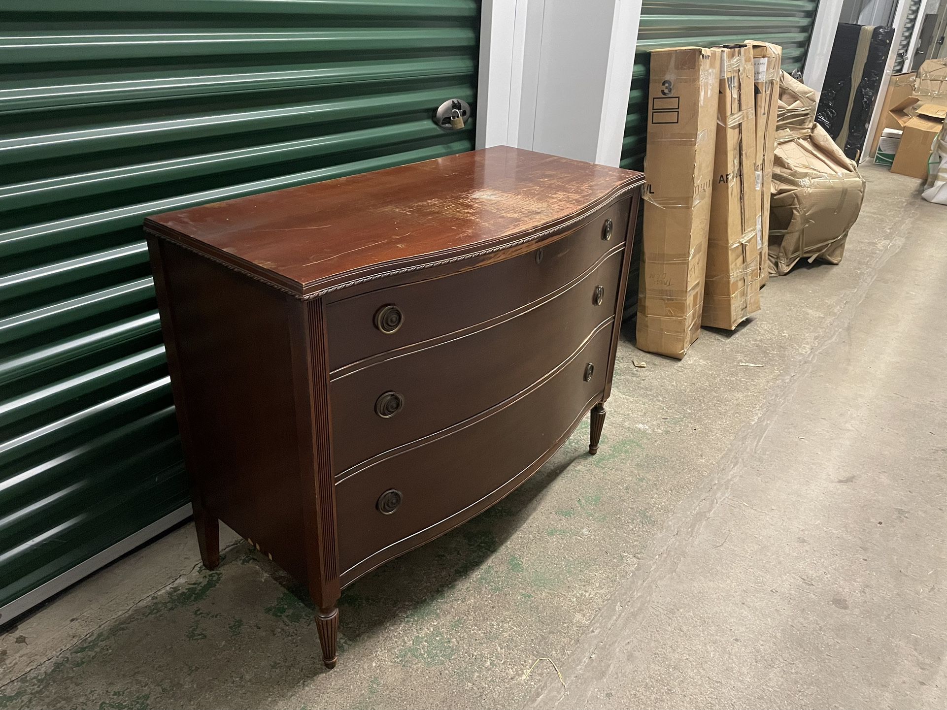 Two Antique Wood Dressers - $225
