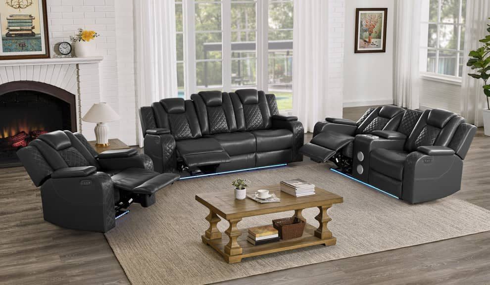 S3480 Black Reclining Eclipse 3pc🔥🚛😘