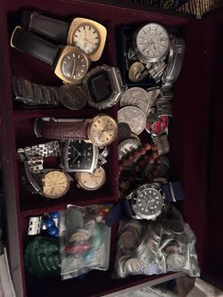 Vintage watches and coins