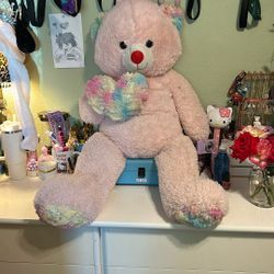 Huge pink teddy bear