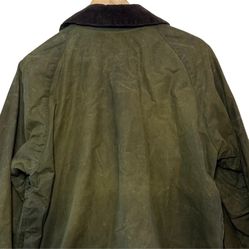 Vintage Barbour Beaufort Jacket A150 Wax Coat Waxed Sz L C46 117cm England Made