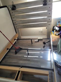 Bed Frame, Dresser and Desk