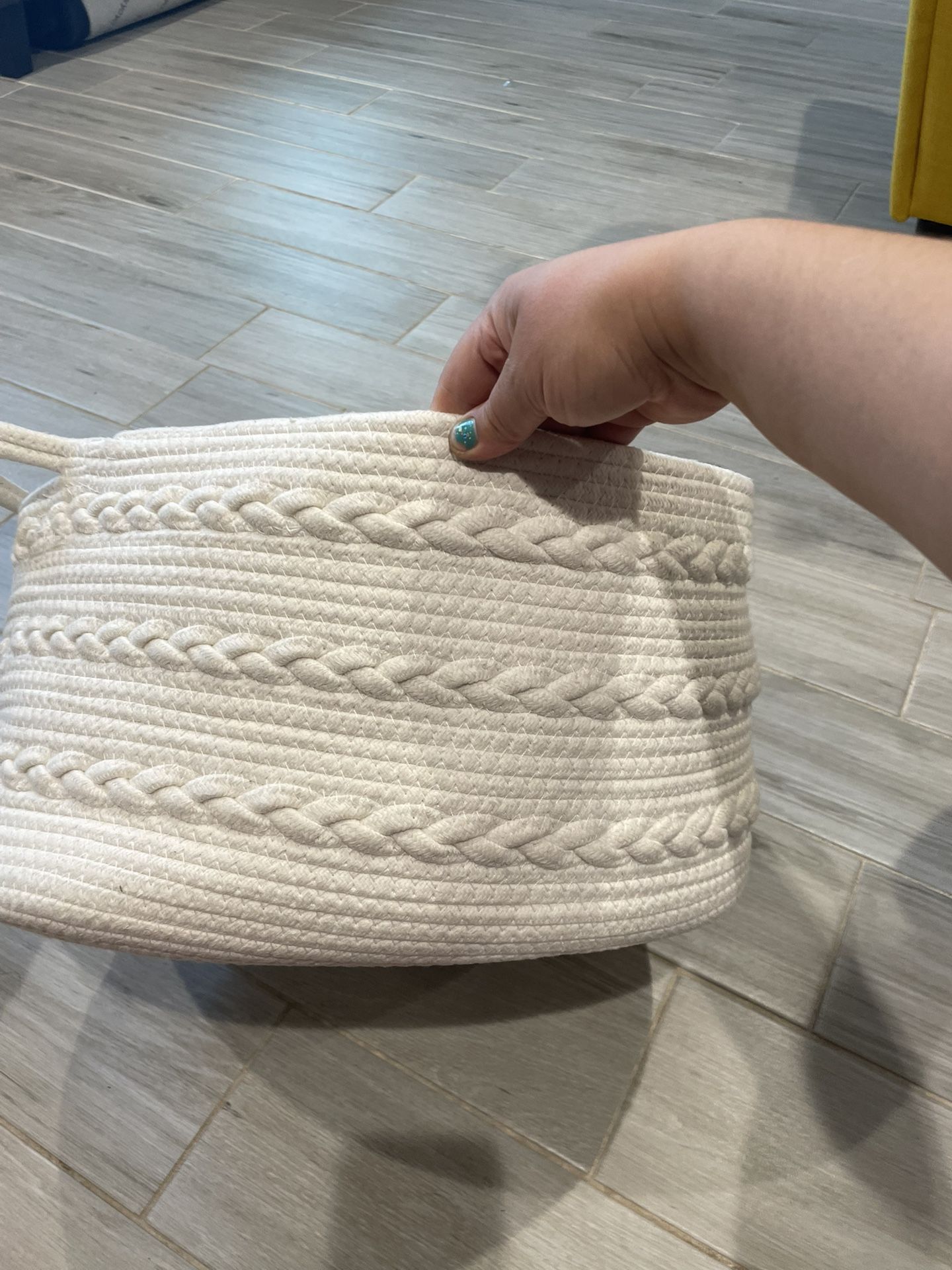 Brand New White Basket 