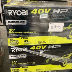 Ryobi 40v HP Mower With Battery And Charger 