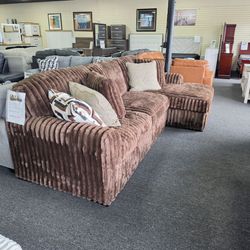 Brown or Black Corduroy with Chaise 🚚WE DELIVER🚚
