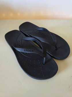 Black Croc Flip flops 9w 7m