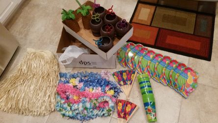 Tiki Luau party in a box