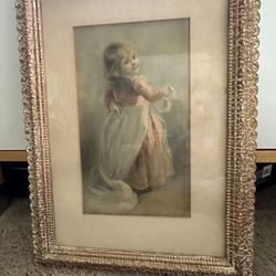 Darling Set Of 2 Vintage Pictures
