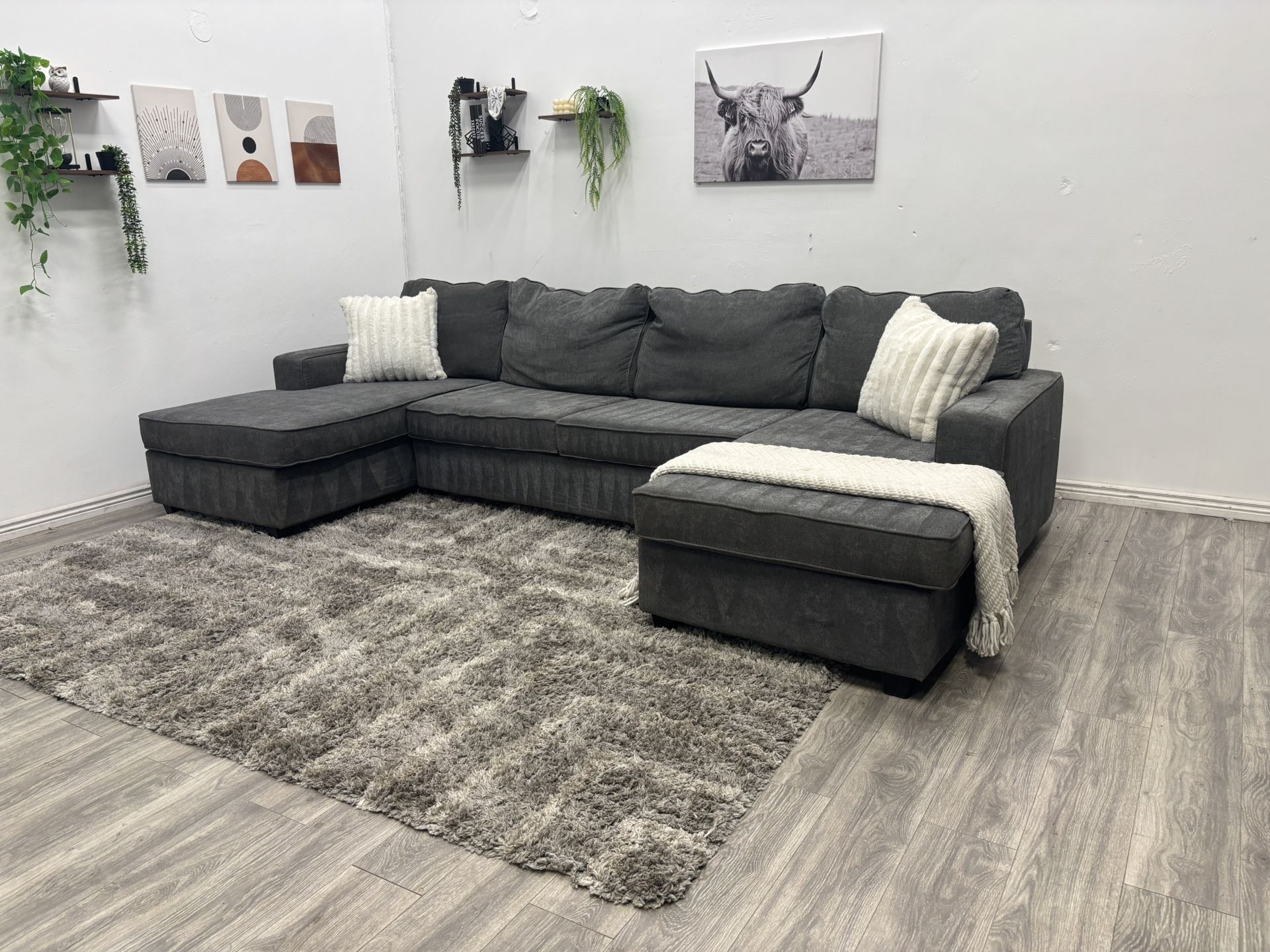 Gray Sectional Couch - Free Delivery