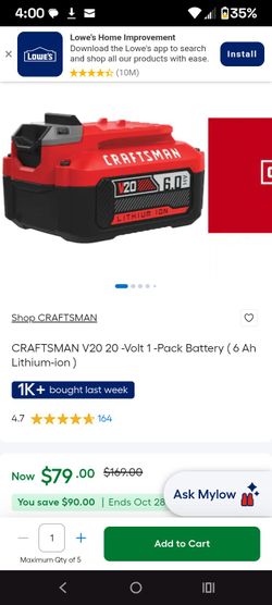 Craftsman battery