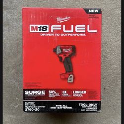 Milwaukee 2760-20 M18 Fuel Lithium 1/4 Surge Impact NEW in Box 