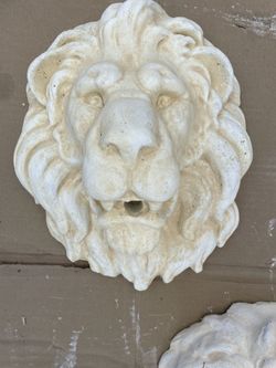 Stone Lion Wall Plaques 