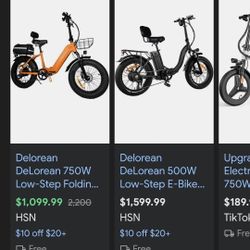 Delorean E Bike Almost New