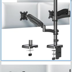 Triple Monitor Mount for Max 32" Computer Screen, Adjustable 3 Monitor Desk Mount, up to 19.8lbs Each, Three Display Arm with Tilt Swivel Rotation, VE
