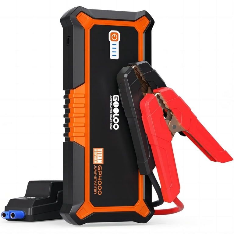 booster box car Avapow 8000A Battery Jumper Starter Portable with 4 HD Display PD 30W Dual-Way Fast Charging, 12V Car Starter Jump Box & Battery Booster for All Gas