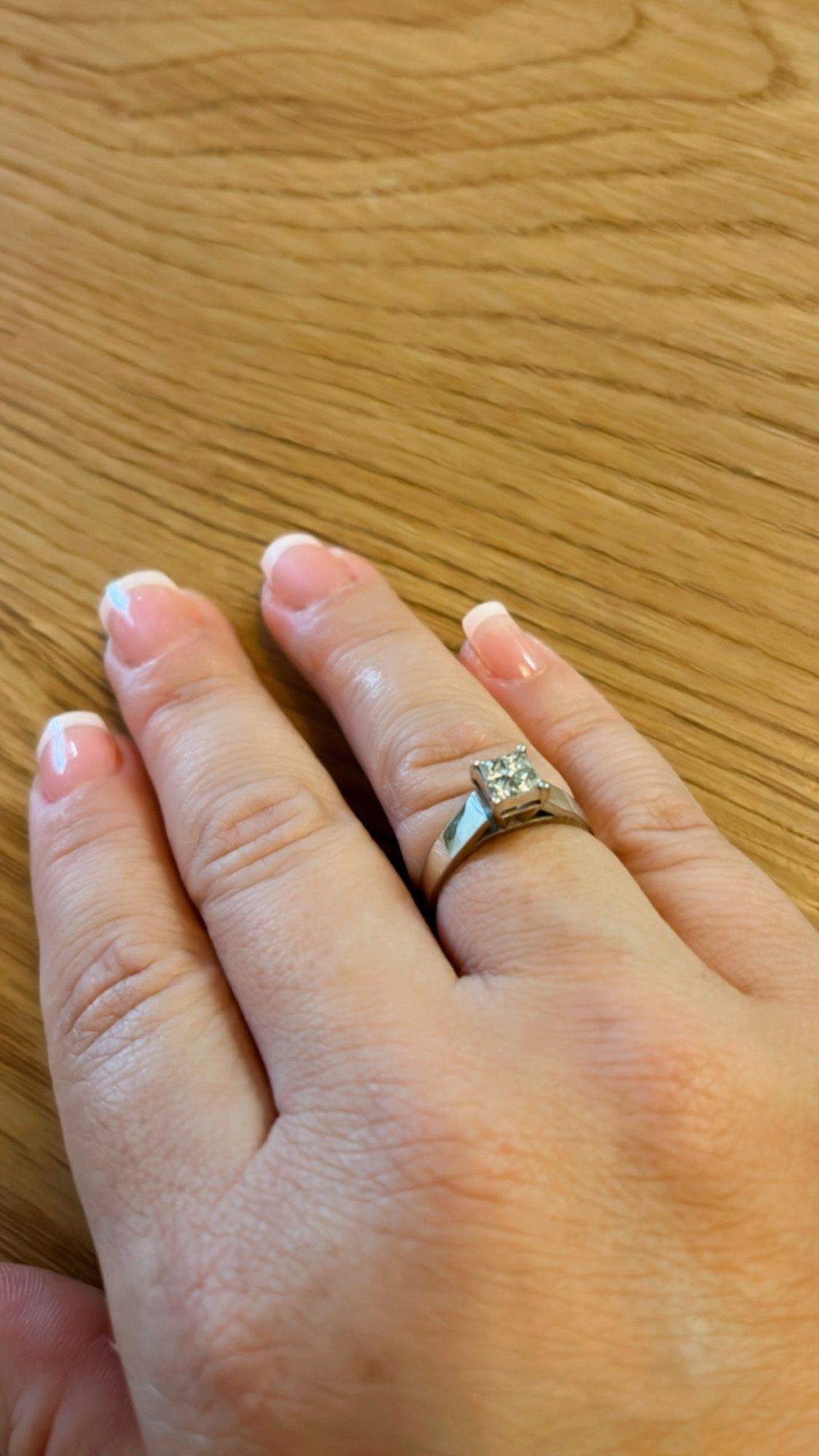 Diamond Engagement Ring- Princess Cut- 14K Gold