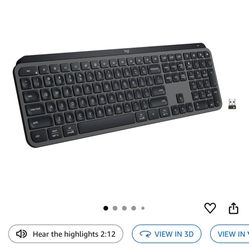 Moving Sale!! Logitech MX Keys S Wireless Keyboard, Low Profile, Fluid Precise Quiet Typing, Programmable Keys, Backlighting, Bluetooth, USB C Recharg