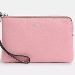 Coach Corner Zip Wristlet