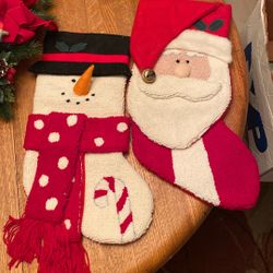 Large Tuft Christmas Stockings