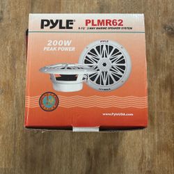 BOAT: Brand New Pyle PLMR62 6.5 Inch Marine Speakers 200 W Peak Power
