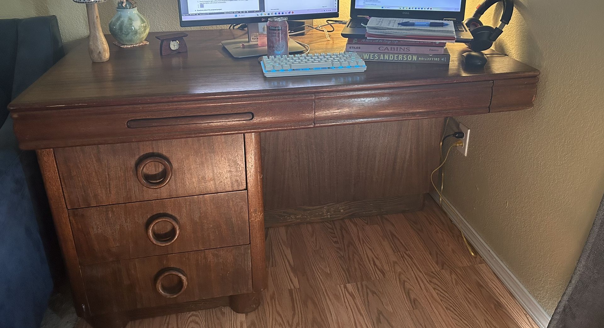 midcentury wooden desk