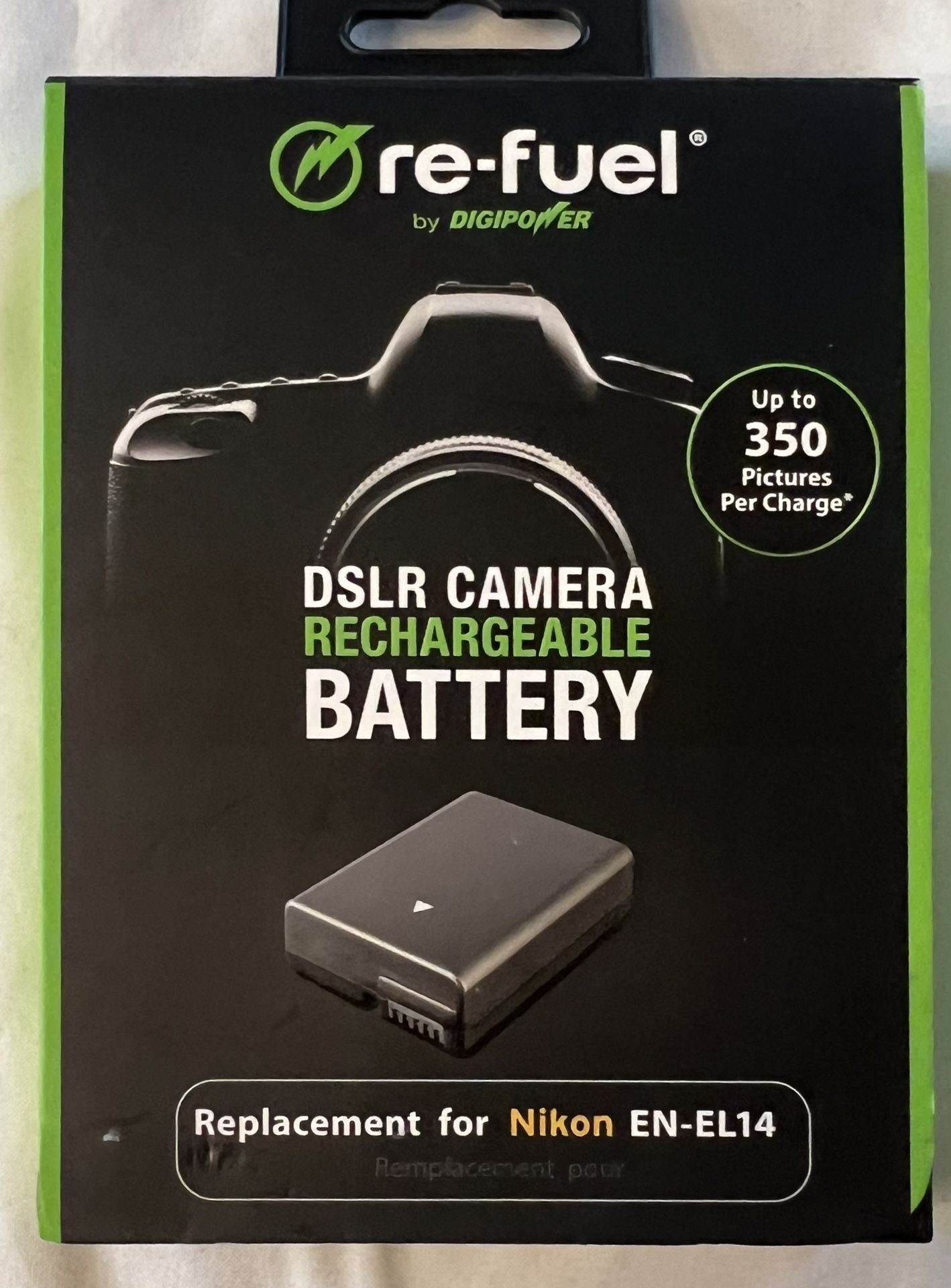 Digipower - Digital Camera Replacement Battery for Nikon EN-EL14 Battery Pack