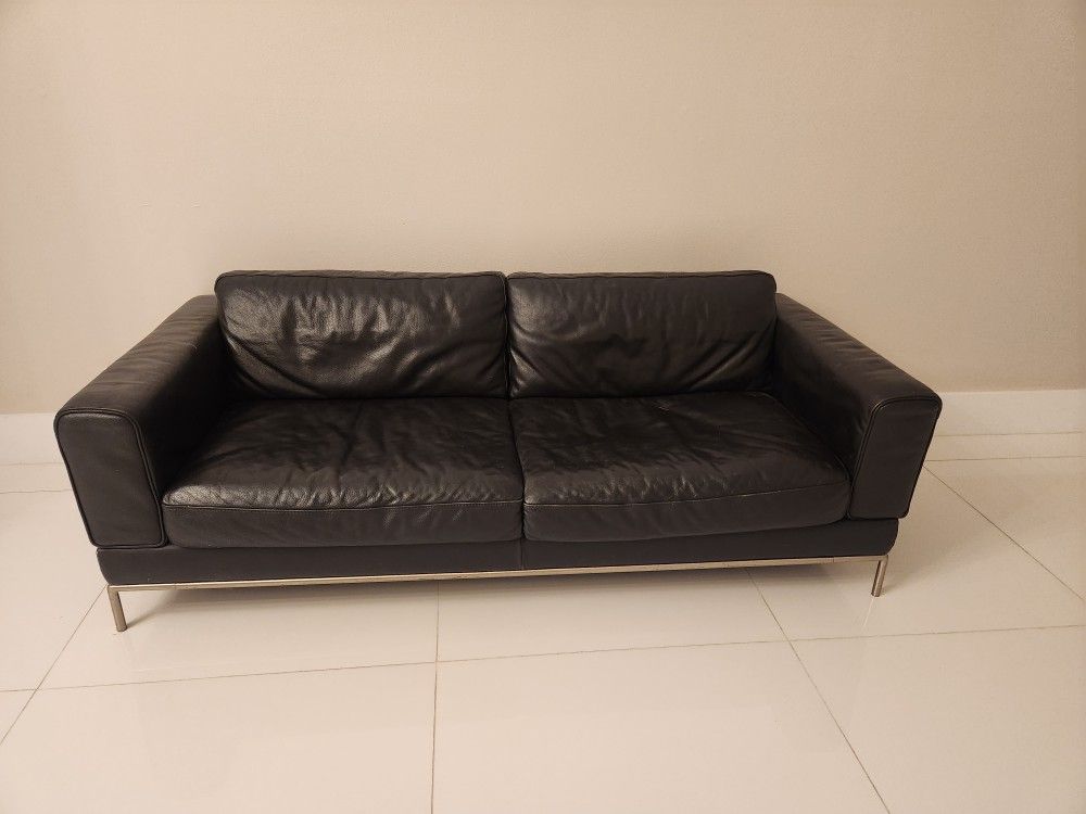 Black Leather Couch