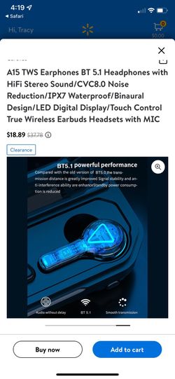 True Wireless Stereo Earbuds