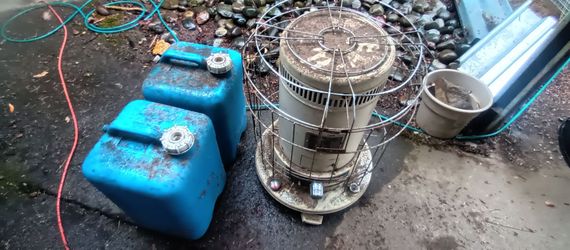 Kerosene heater and 6+ gallons of kerosene