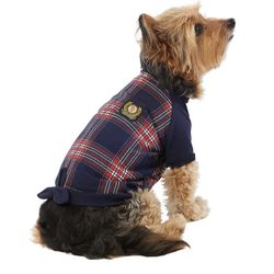 NEW Plaid Crest Dog Tee ** Multiple Sizes Available**An Absolute steal @ $ 10 each!!** 