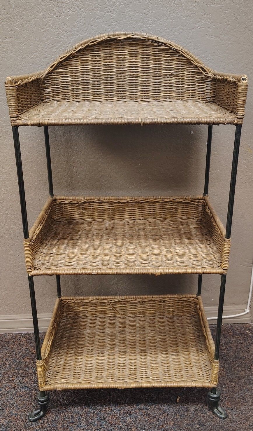 Pier 1 Rattan Storage Rack/ Organizer -$35 Firm