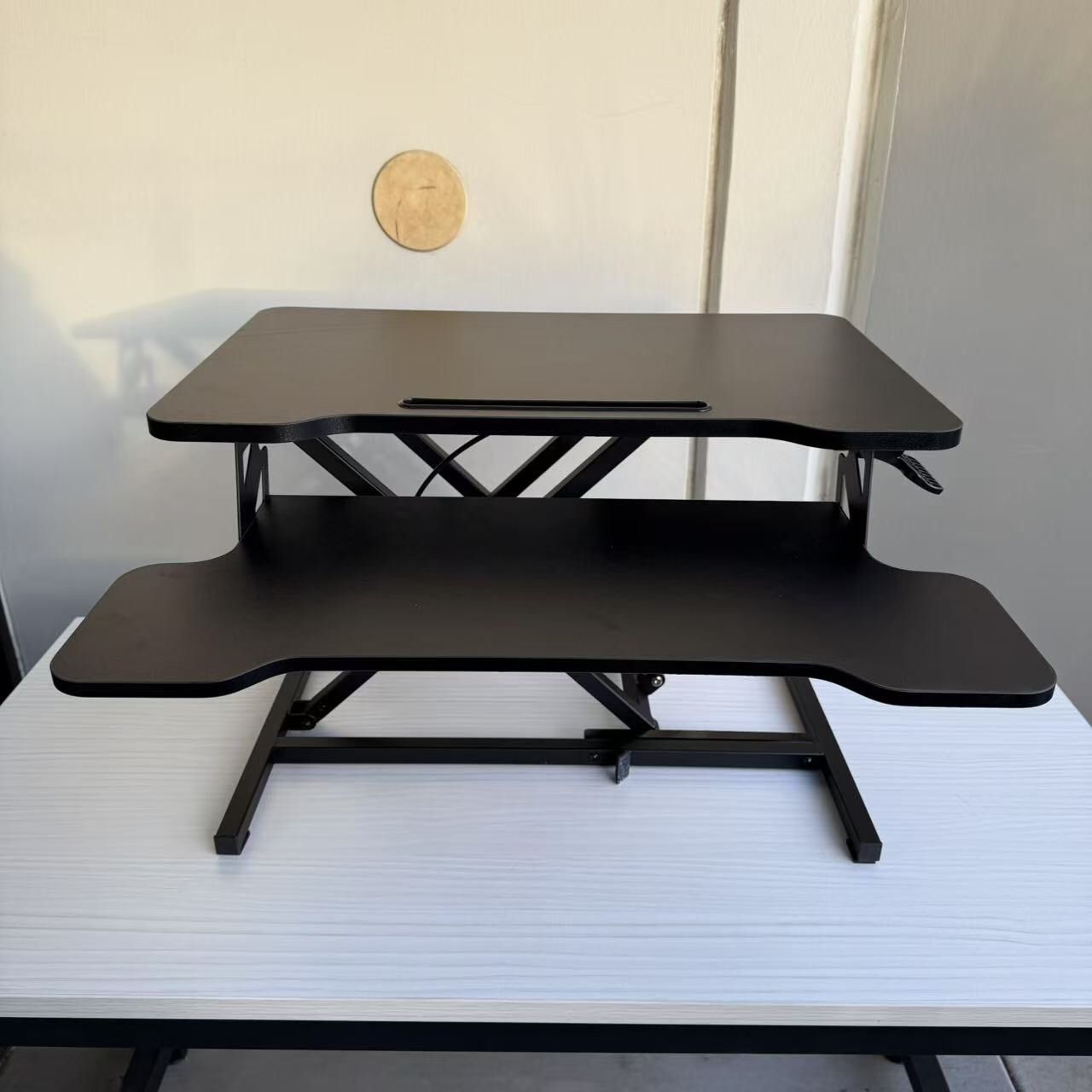 New In Box 26Lx 24Dx4.5H To 16 Inch Max Height Standing Adjustable Desktop Riser Stand Desk