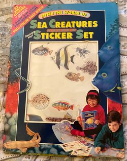 Enter the World of Sea Creatures Book & Sticker Set 1995 Reader’s Digest HC