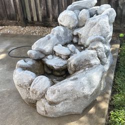  Rock Waterfall Outdoor Fountain Pump Included