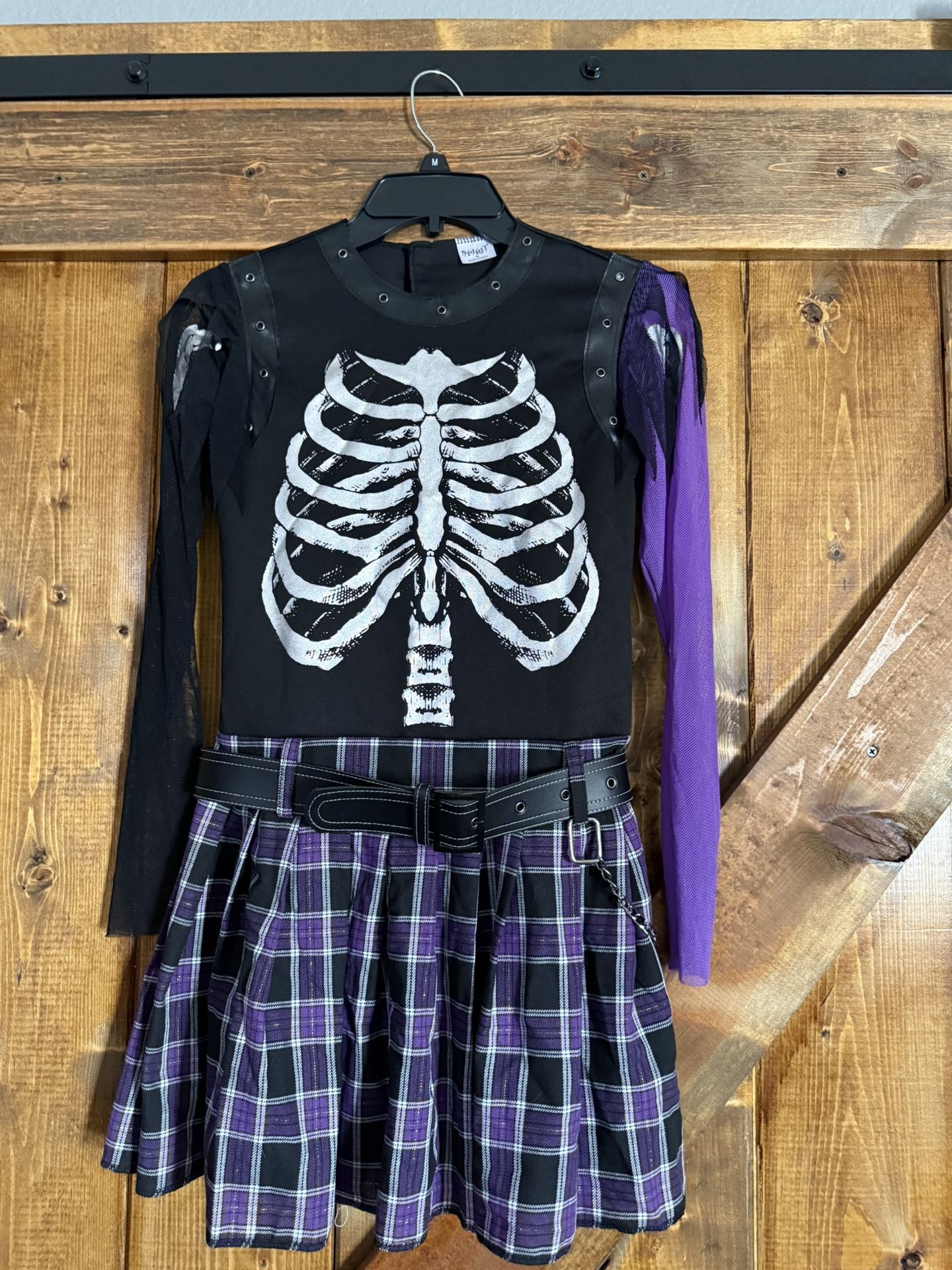 Punk Rock Glam Skeleton - Girls Halloween Costume