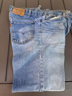 Vintage Levi’s Orange Tab 517 Bootcut Jeans Distressed Faded USA Made 90s