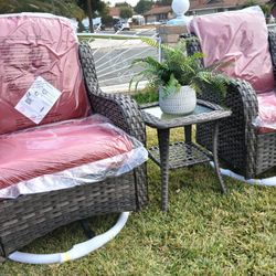 New Patio Set 3 Pcs