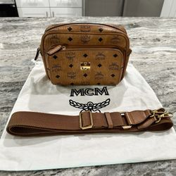 Authentic MCM Crossbody in Cognac Visetos | Gently Used
