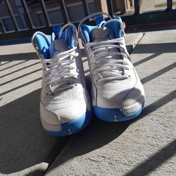 Jordan 12 Blue And White (Size 7)