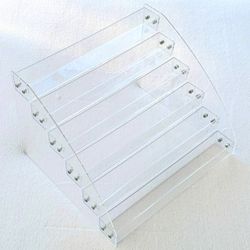 Acrylic Transparent Clear Shelves Display Rack Tabletop Organizer Storage 6 Layers Holder For Nail Polish, Makeup, Cosmetics 