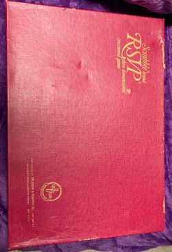 Vintage 1966 Scrabble Brand RSVP Three Dimensional Crossword Game