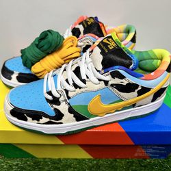 NIKE SB DUNK LOW BEN & JERRY CHUNKY DUNKY BLUE NEW SALE SNEAKERS SHOES MEN SIZE 9 42.5 A5