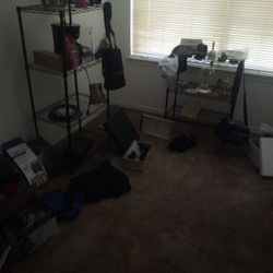 2 Metal Shelves And More 