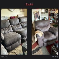 Sofa and Reclining Chair