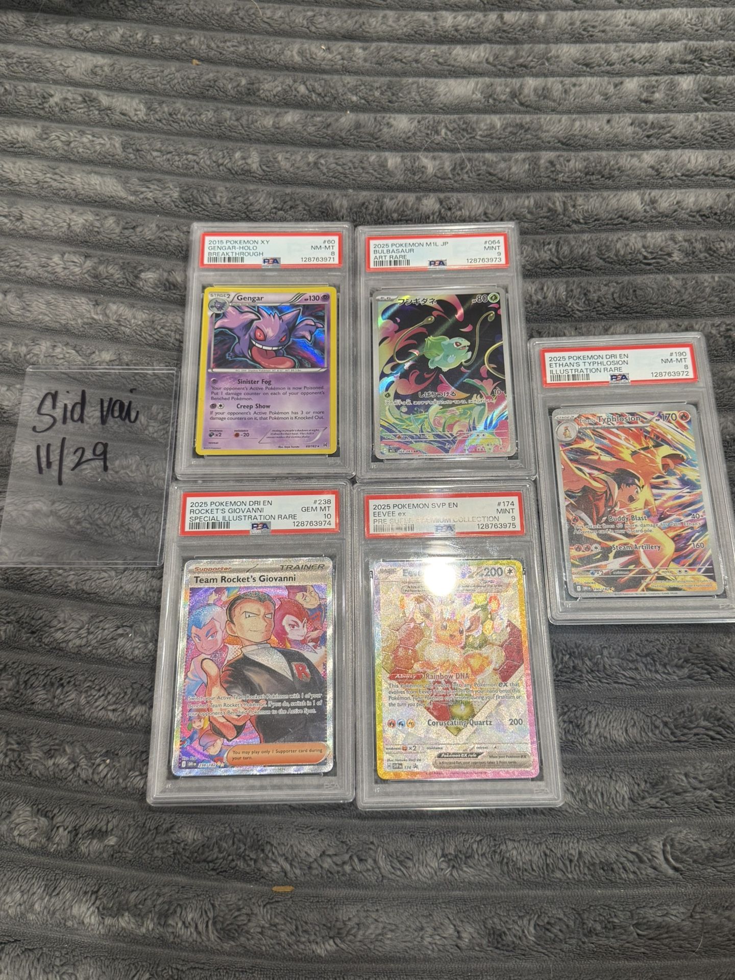 Pokemon psa Slabs For Sale