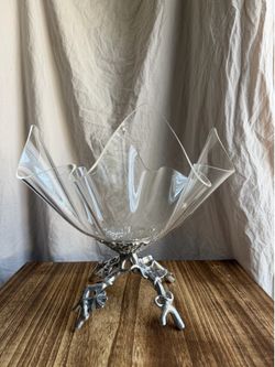 Arthur Court Grapevine Stand Acrylic Bowl