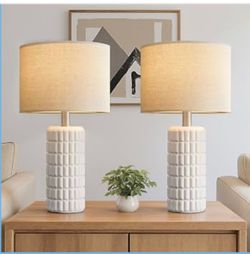 Set of 2 Seealle Ceramic Table Lamps