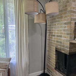 HomeGlam Broadway 3-light 4-way Switch Arch Floor 