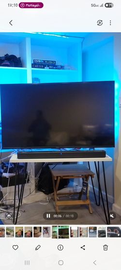 65 inch Flat Screen TV with Soundbar
