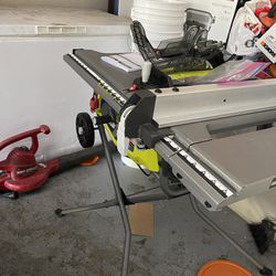 Table Saw 10” Ryobi With Extension 